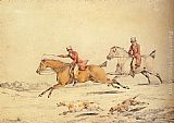 Henry Alken Hunting Scenes Full Cry painting